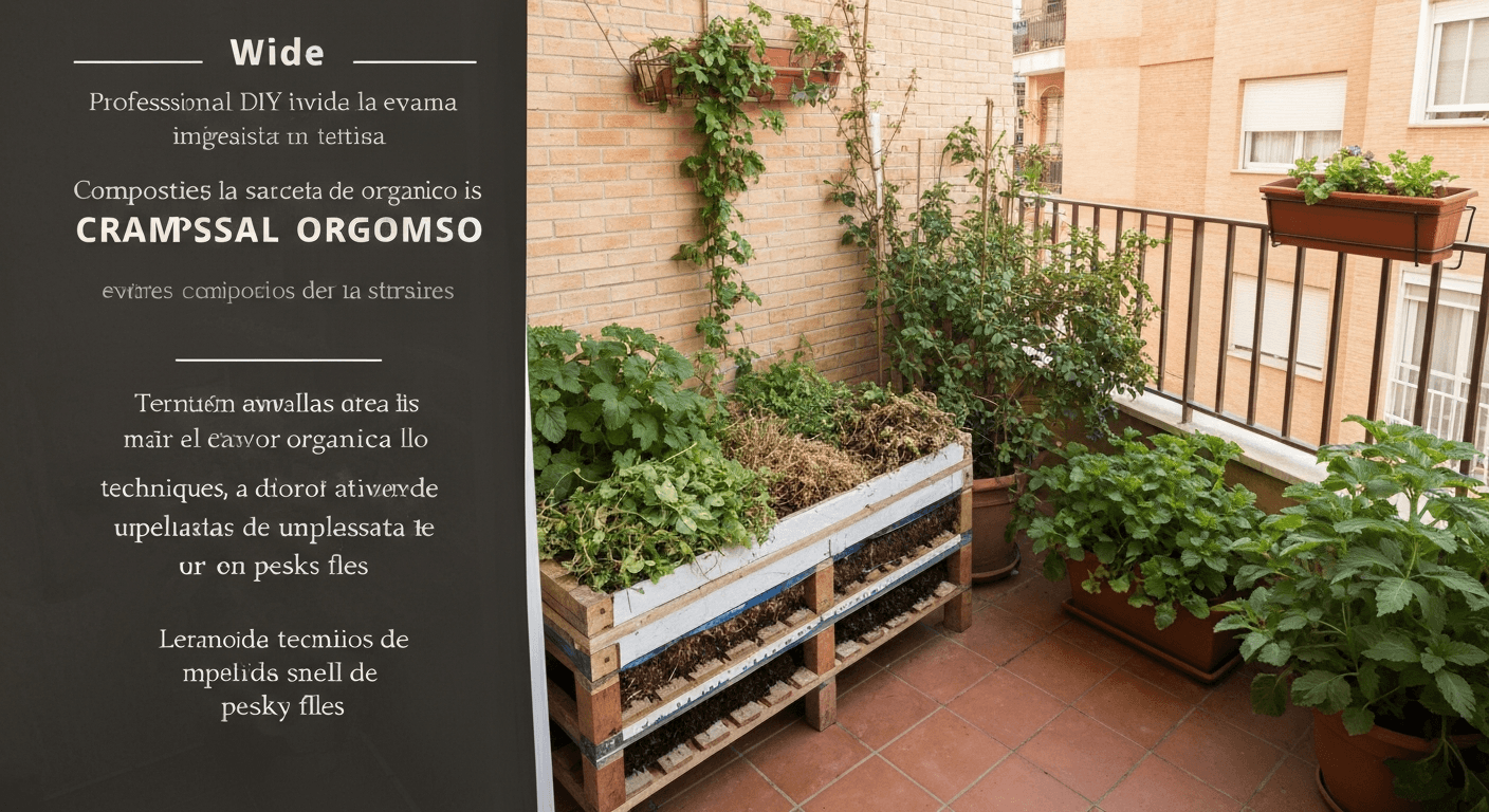 Cómo hacer compost casero en un balcón sin olores ni moscas