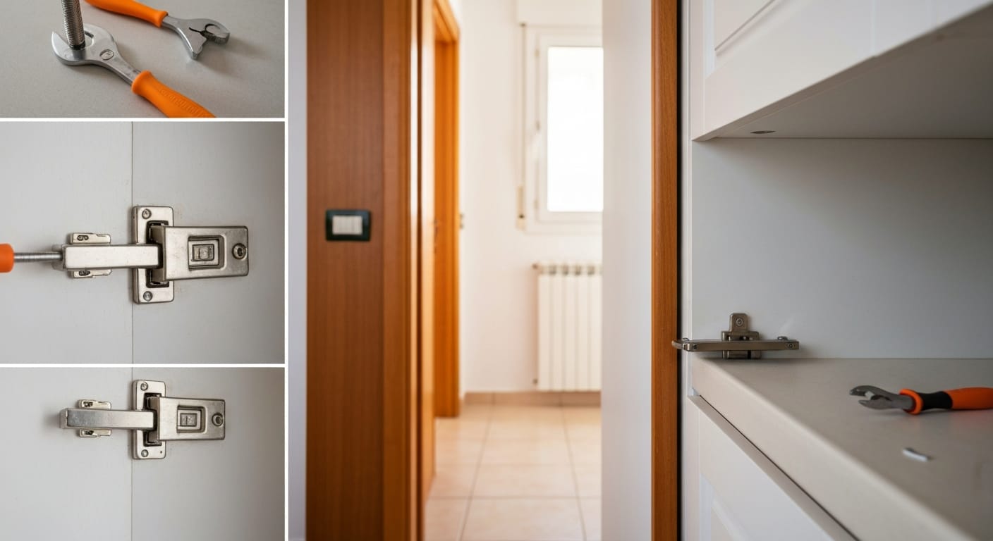 Cómo arreglar bisagras de cocina caídas sin cambiar el mueble